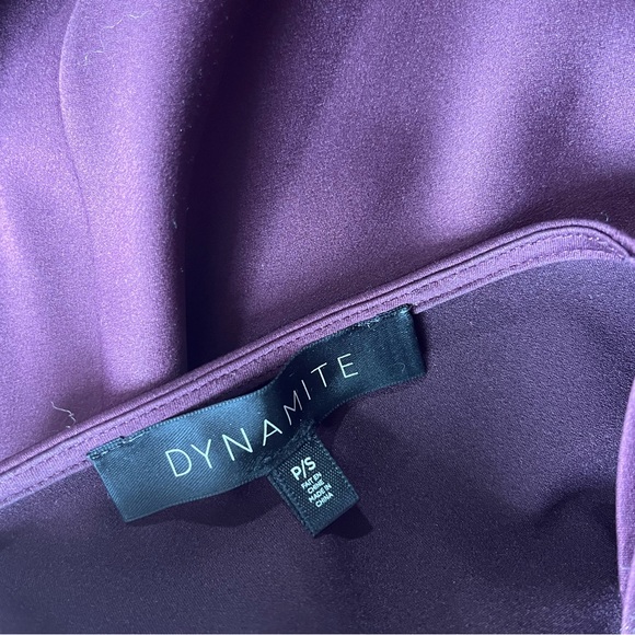 Cranberry silk-like dress - Picture 6 of 9